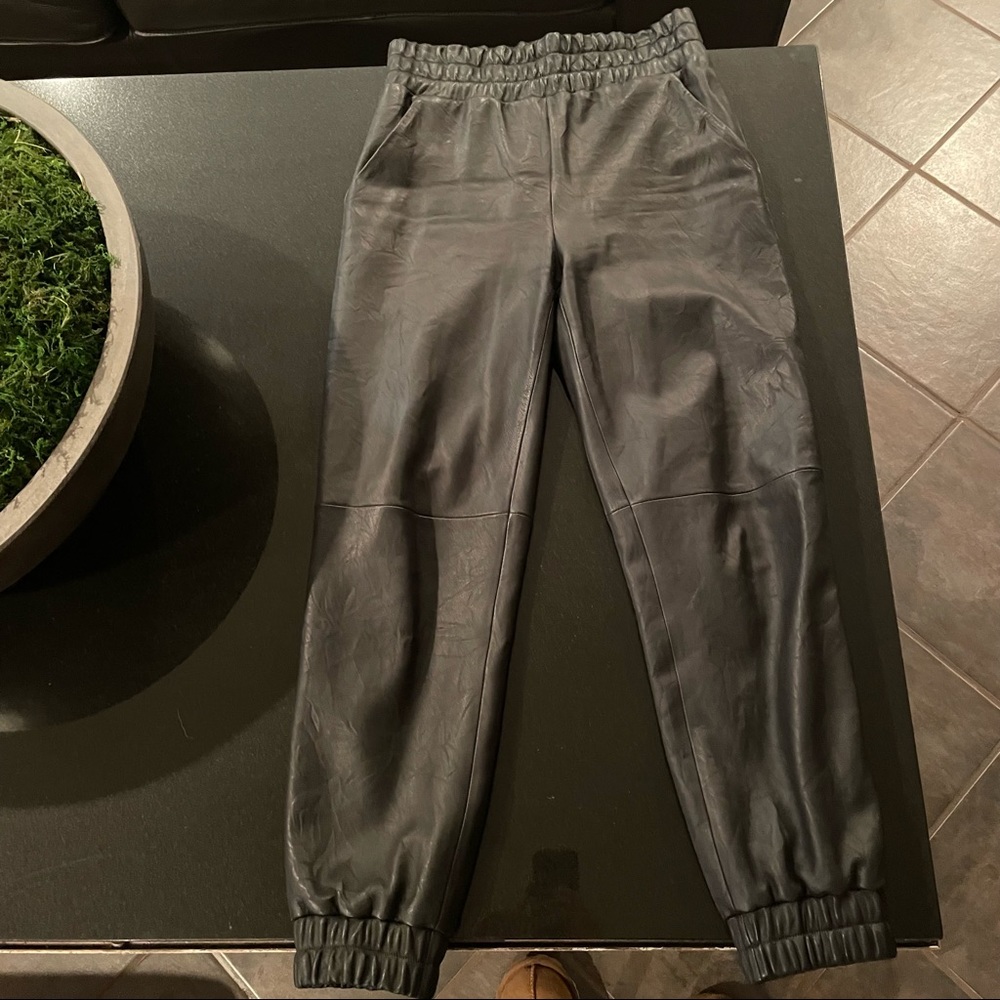 VERONICA BEARD Wasia leather jogger - Picture 8 of 14